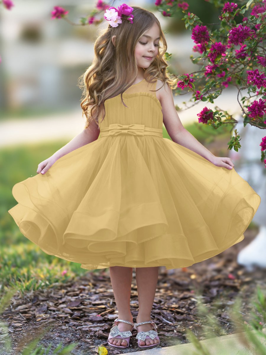 NumberSea - Ball - Gown/Princess Tulle Knee - length Flower Girl Dress