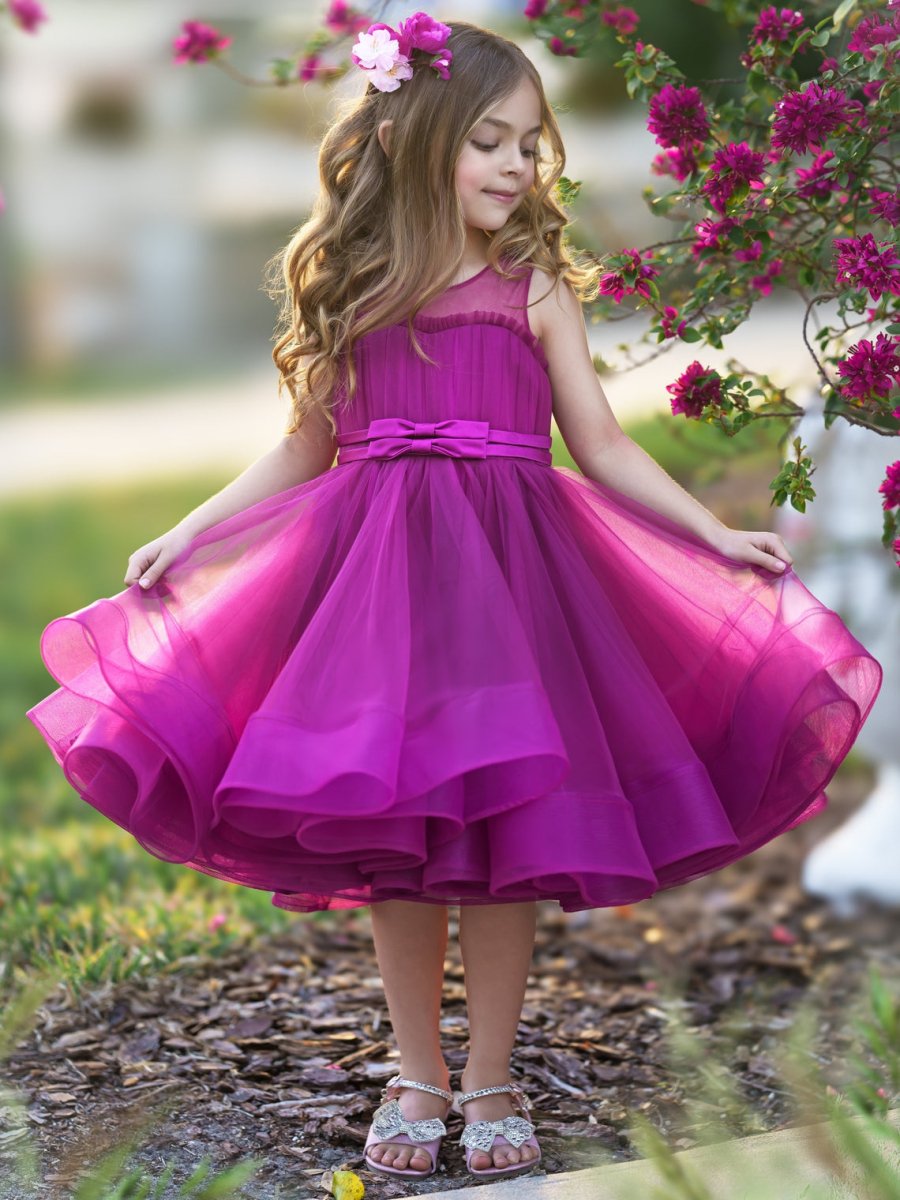 NumberSea - Ball - Gown/Princess Tulle Knee - length Flower Girl Dress