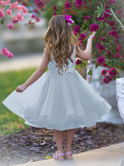 NumberSea - Ball - Gown/Princess Tulle Knee - length Flower Girl Dress