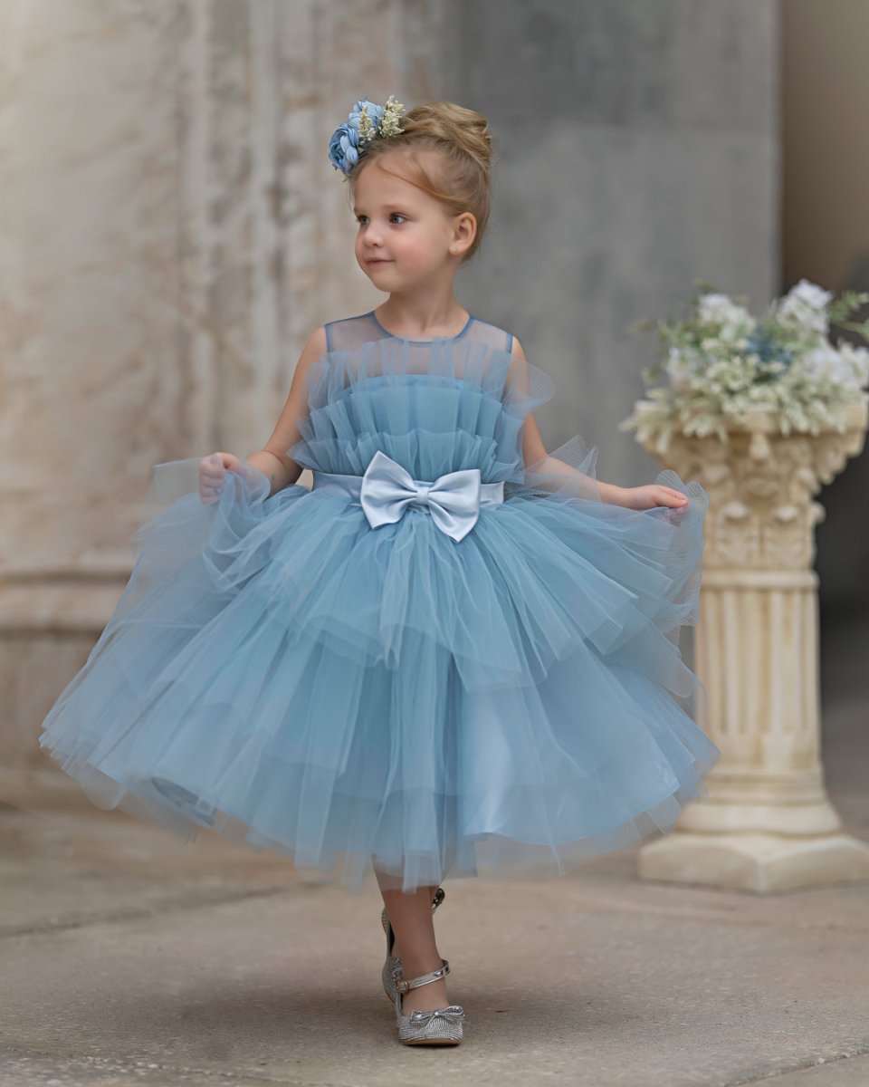 NumberSea - Ball - Gown/Princess Tulle Knee - length Flower Girl Dress