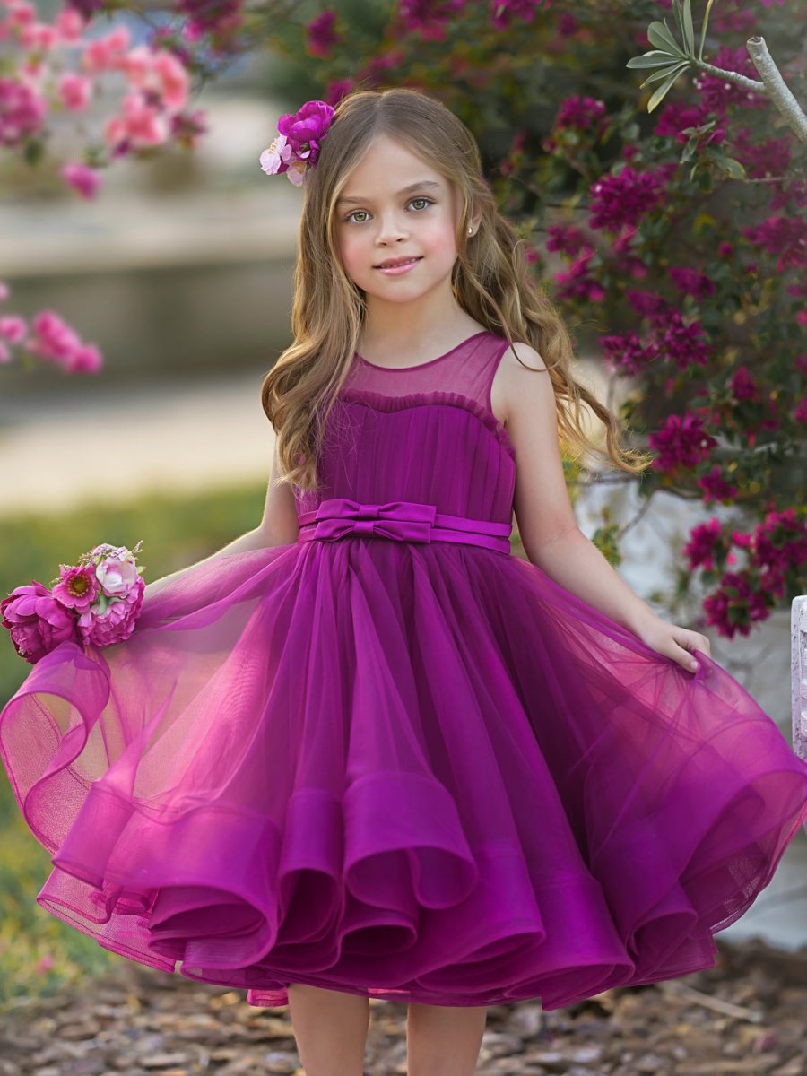 NumberSea - Ball - Gown/Princess Tulle Knee - length Flower Girl Dress