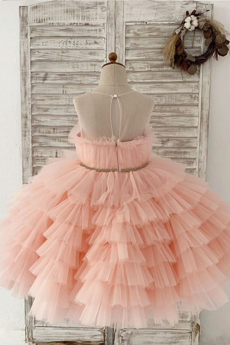 NumberSea - Ball - Gown/Princess Tulle Knee - length Flower Girl Dress