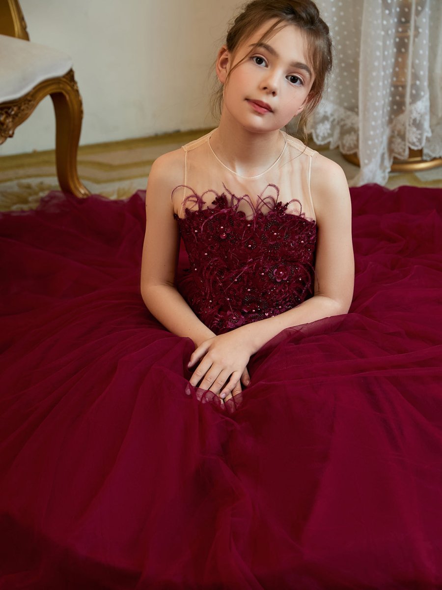 NumberSea - Ball - Gown/Princess Tulle Sweep Train Flower Girl Dress