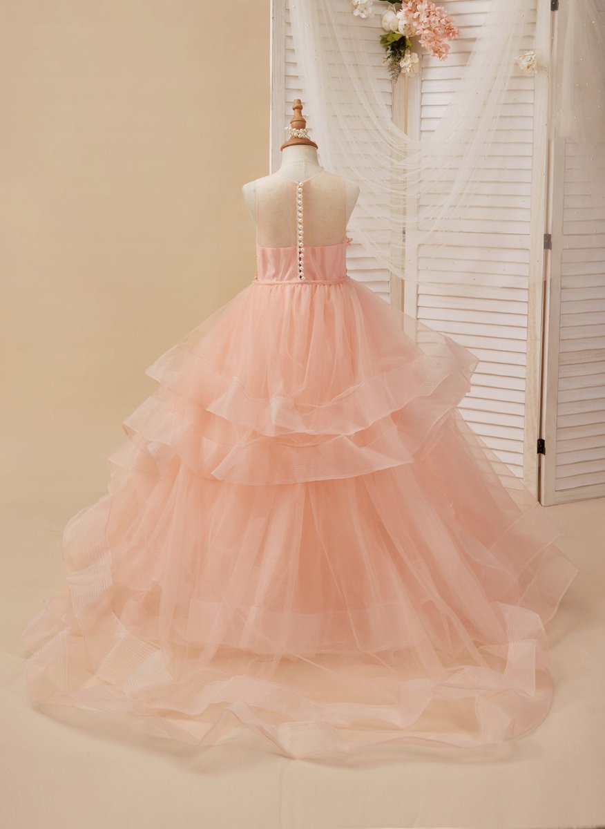 NumberSea - Ball - Gown/Princess Tulle Sweep Train Flower Girl Dress