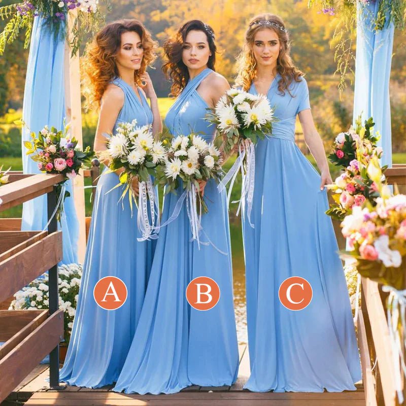 NumberSea - Bridesmaid Dress Chiffon Convertible