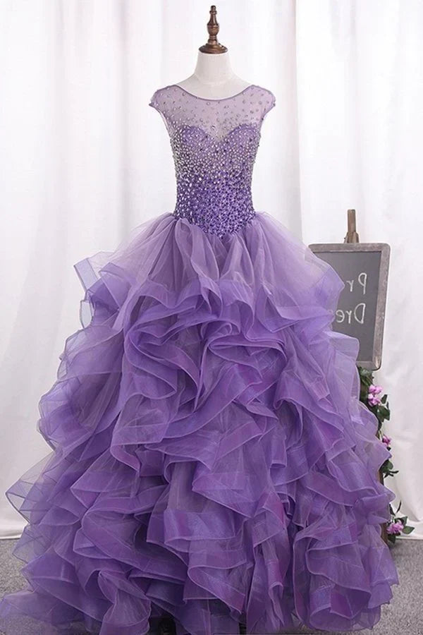 Tüll Quinceanera Kleider Ballkleid Scoop PYA2FXC4