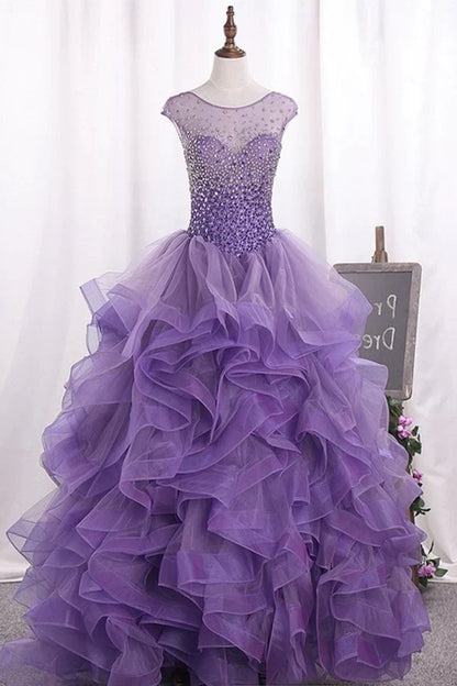 Tüll Quinceanera Kleider Ballkleid Scoop PYA2FXC4