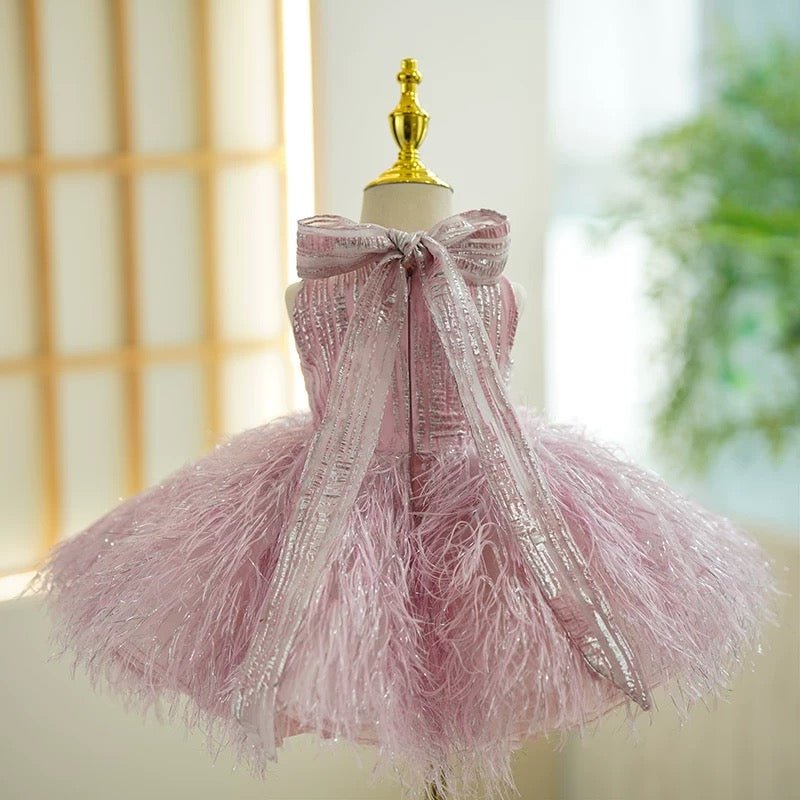 NumberSea - Champagne 1st Birthday Baby Girl Dress