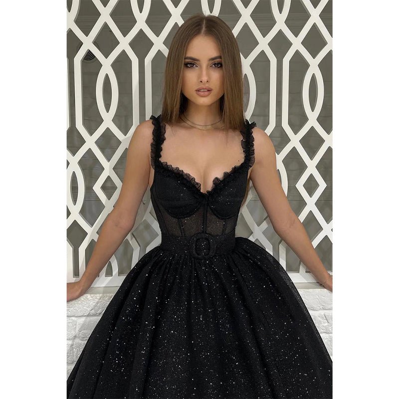 NumberSea - Chic & Modern A - line Off - shoulder Straps Prom Evening Dress