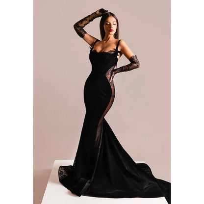 Sexy & Hot Square Straps Trumpet/Mermaid Evening Formal Party Prom Dress