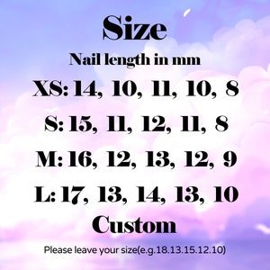 NumberSea - 3D Flower Nails\Hand drawn nails\Gift Nails \custom press on nails\hand made Press on Nails\Faux Acrylic Nails\Gel Nails\Press on Nails