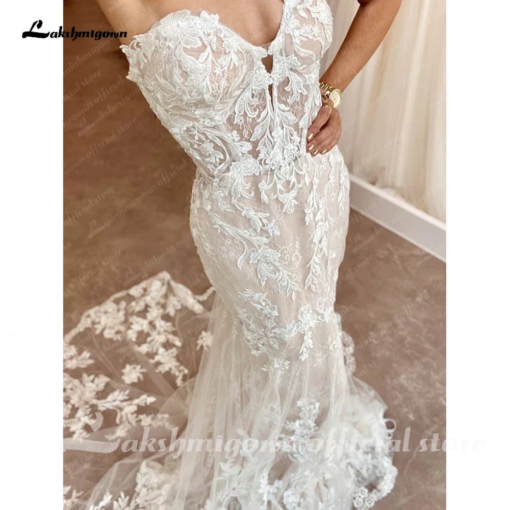 NumberSea - NumberSea Beach Off White Off Shoulder Boho Wedding Dress 2025 Women Mermaid Bridal Gown vestidos para mujer