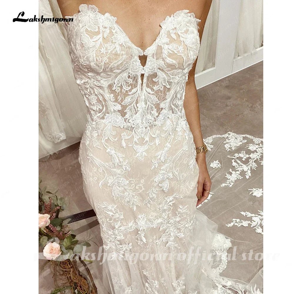 NumberSea - NumberSea Beach Off White Off Shoulder Boho Wedding Dress 2025 Women Mermaid Bridal Gown vestidos para mujer