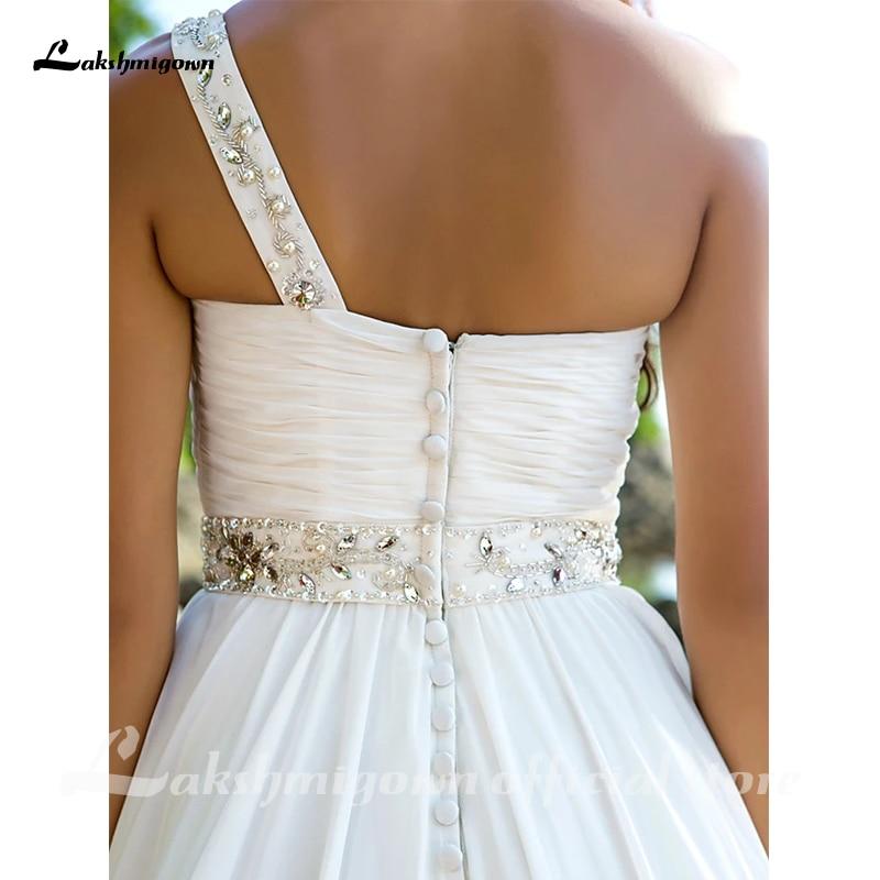 NumberSea - NumberSea Beach One Shoulder A - Line Wedding Dresses