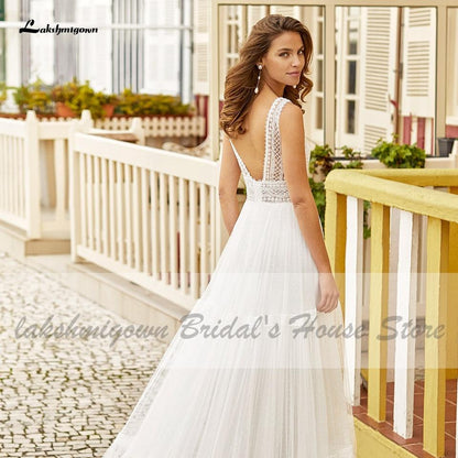 NumberSea - NumberSea Bridal Summer Beach Wedding Dress Boho Style