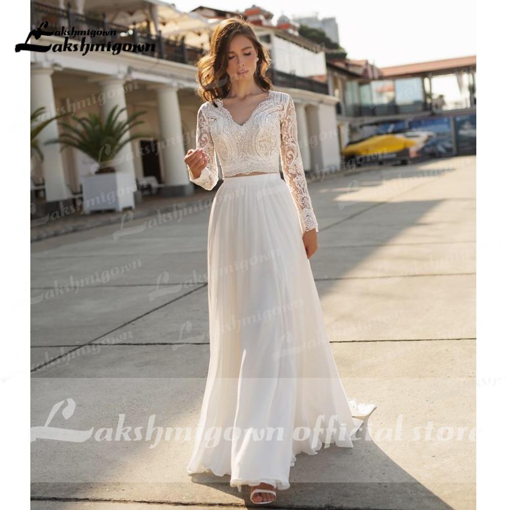 NumberSea - NumberSea Charming Beach Lace Wedding Dresses A - line