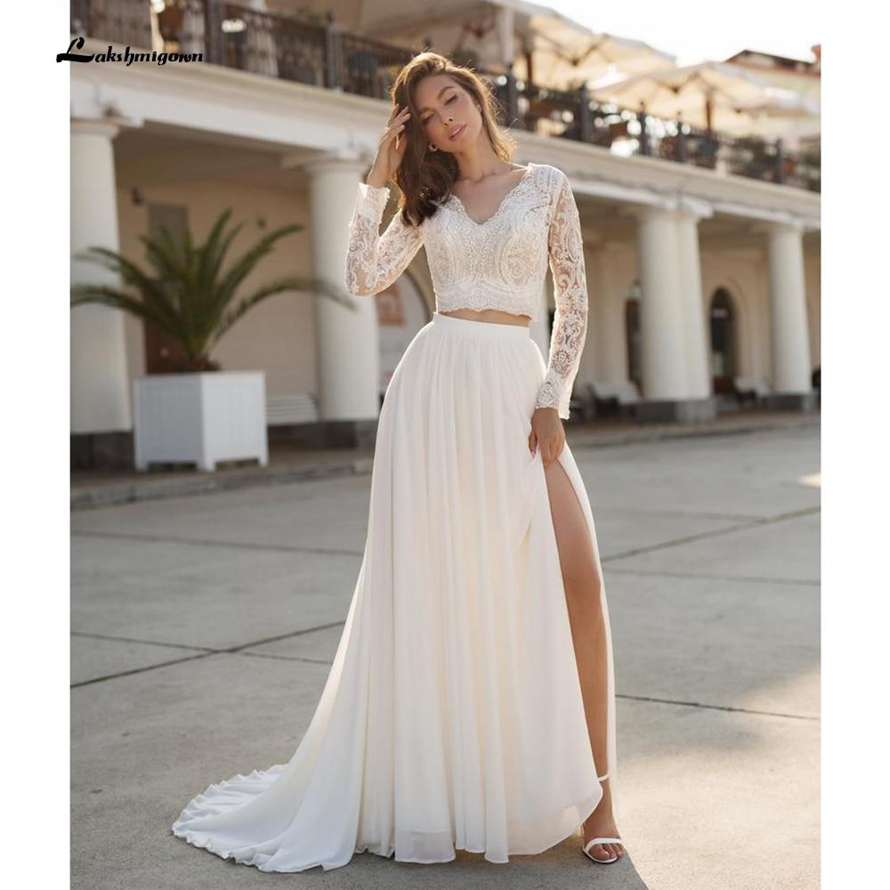 NumberSea - NumberSea Charming Beach Lace Wedding Dresses A - line