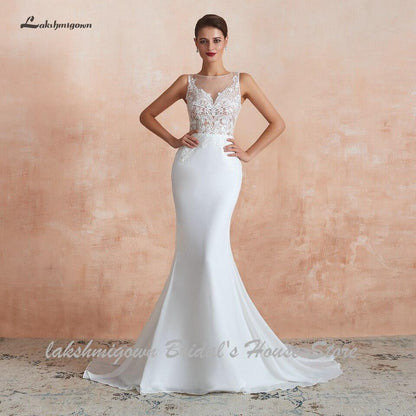 NumberSea - NumberSea Cheap Boho Wedding Dress Mermaid Sexy Wedding Party Gowns