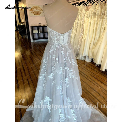 NumberSea - NumberSea Lace Boho Wedding Dress For Women Brautkleid 2025 Sweetheart Bridal Church Lace Wedding Gowns