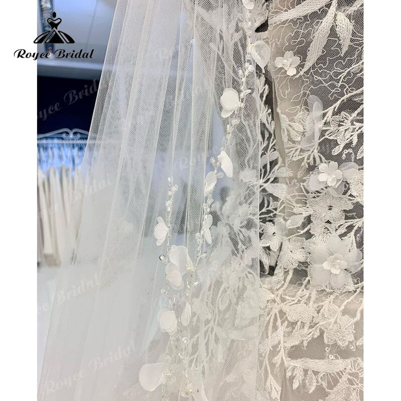 NumberSea - NumberSea Luxury Floral Lace Appliques Wedding Gowns Women 2025 Abito Sposa Elegant Bridal Boho Wedding Dresses Beading Spaghetti Straps