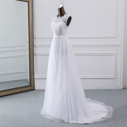 NumberSea - NumberSea New Applique wedding dress formal robe mariage Vestidos de Novia bridal dress vestido de festa Beach wedding dresses