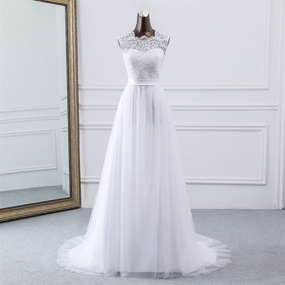 NumberSea - NumberSea New Applique wedding dress formal robe mariage Vestidos de Novia bridal dress vestido de festa Beach wedding dresses