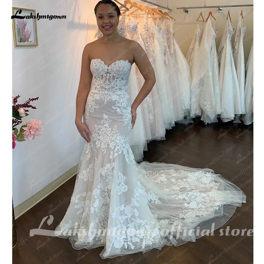 NumberSea - NumberSea Off the Shoulder Mermaid Lace Wedding Dresses Boho Style Vestidos De Novia 2025 Nuevos Sexy Bridal Gowns