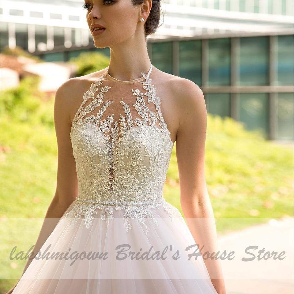 NumberSea - NumberSea Princess Blush Pink Tulle Wedding Dress