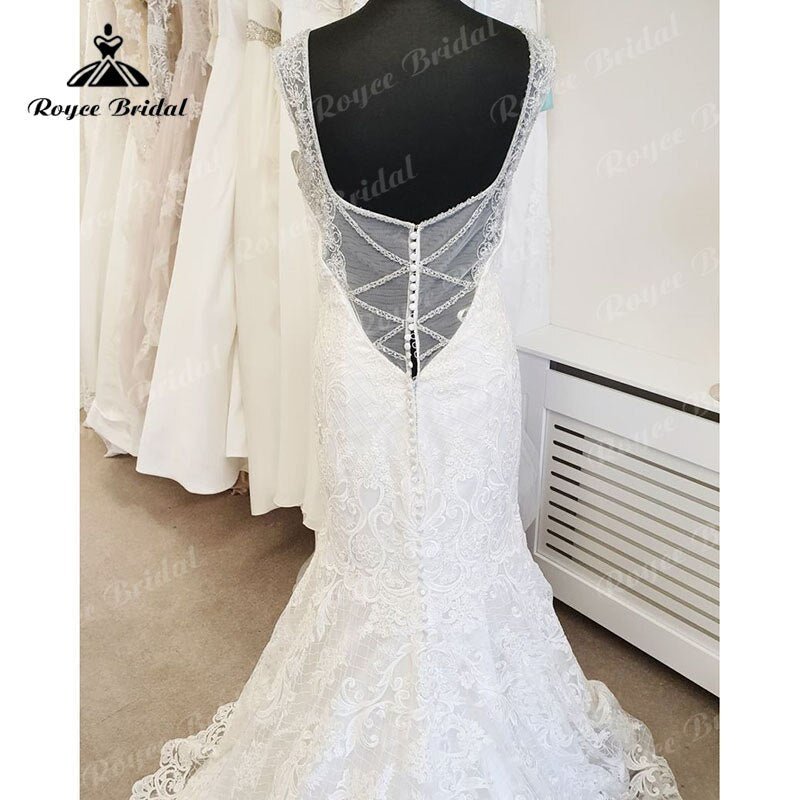 NumberSea - NumberSea robe de mariée sirene 2025 Sexy Lace Appliques Sweetheart Mermaid/Trumpet Wedding Dress Backless Bridal Gown for Women Custom