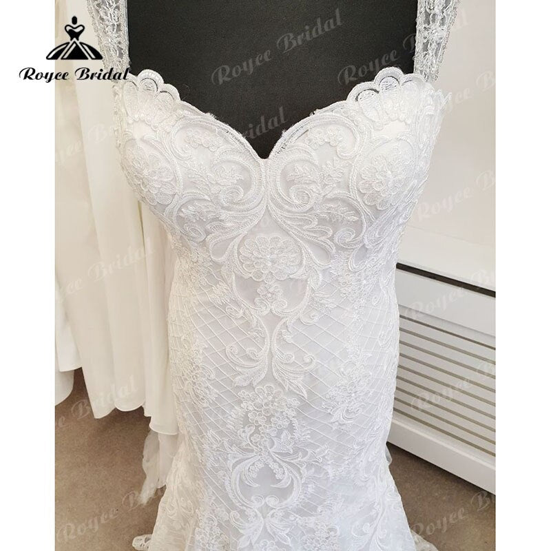 NumberSea - NumberSea robe de mariée sirene 2025 Sexy Lace Appliques Sweetheart Mermaid/Trumpet Wedding Dress Backless Bridal Gown for Women Custom