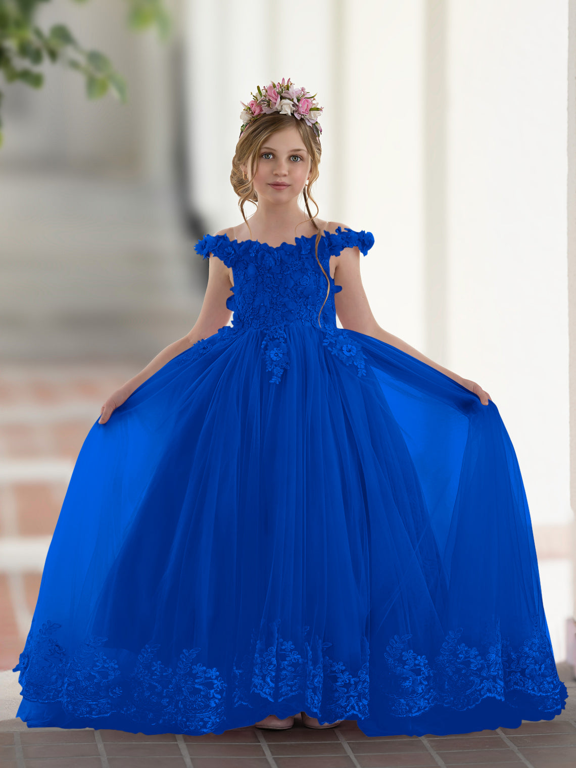 NumberSea - Ball - Gown/Princess Lace Sweep Train Pink Birthday Dress