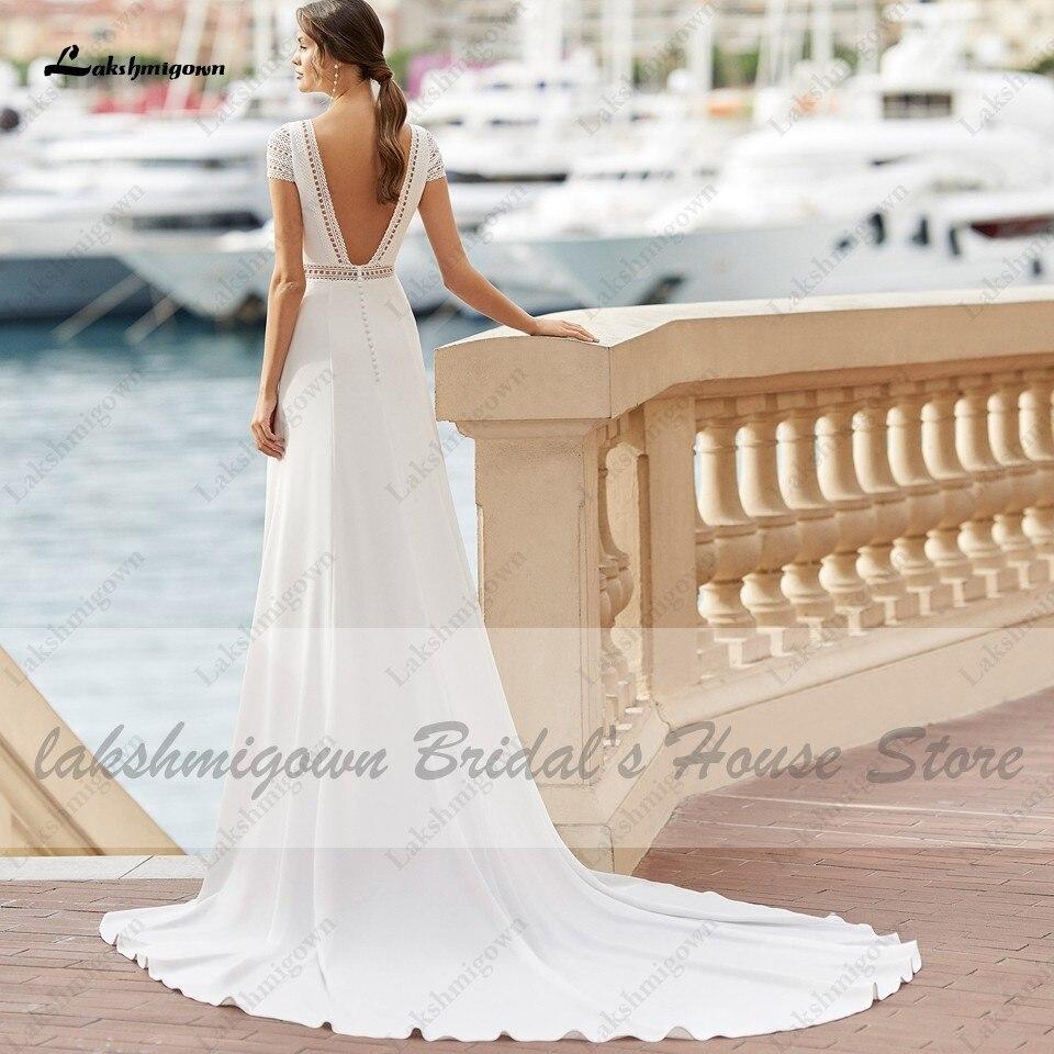 NumberSea Satin Mermaid Wedding Dress 2021 Sexy Bridal Backless