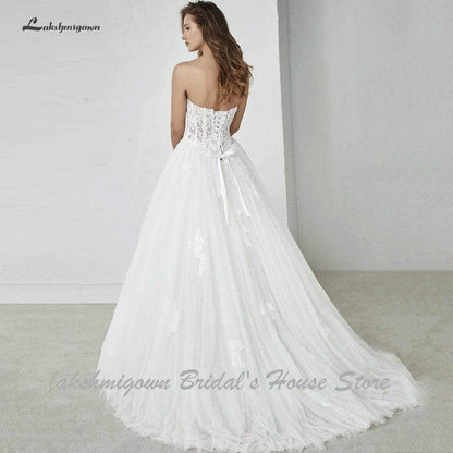 NumberSea Sexy Corset Wedding Dresses Lace Up Long Off Shoulder