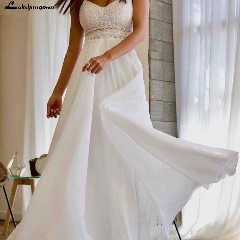 NumberSea Sexy Summer Wedding Dress Lace Appliqued