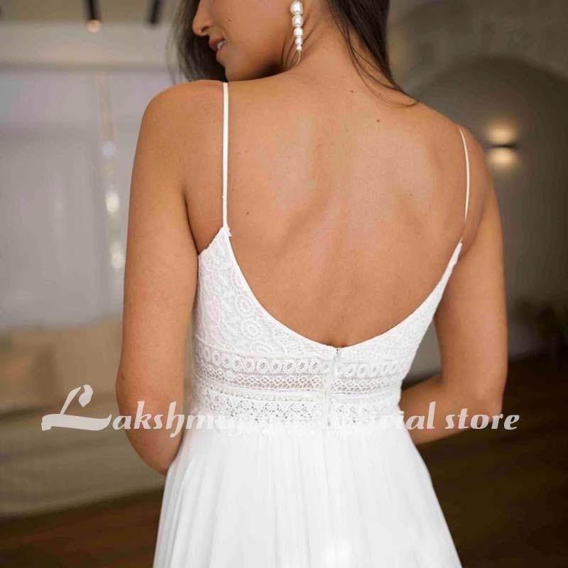 NumberSea Sexy Summer Wedding Dress Lace Appliqued