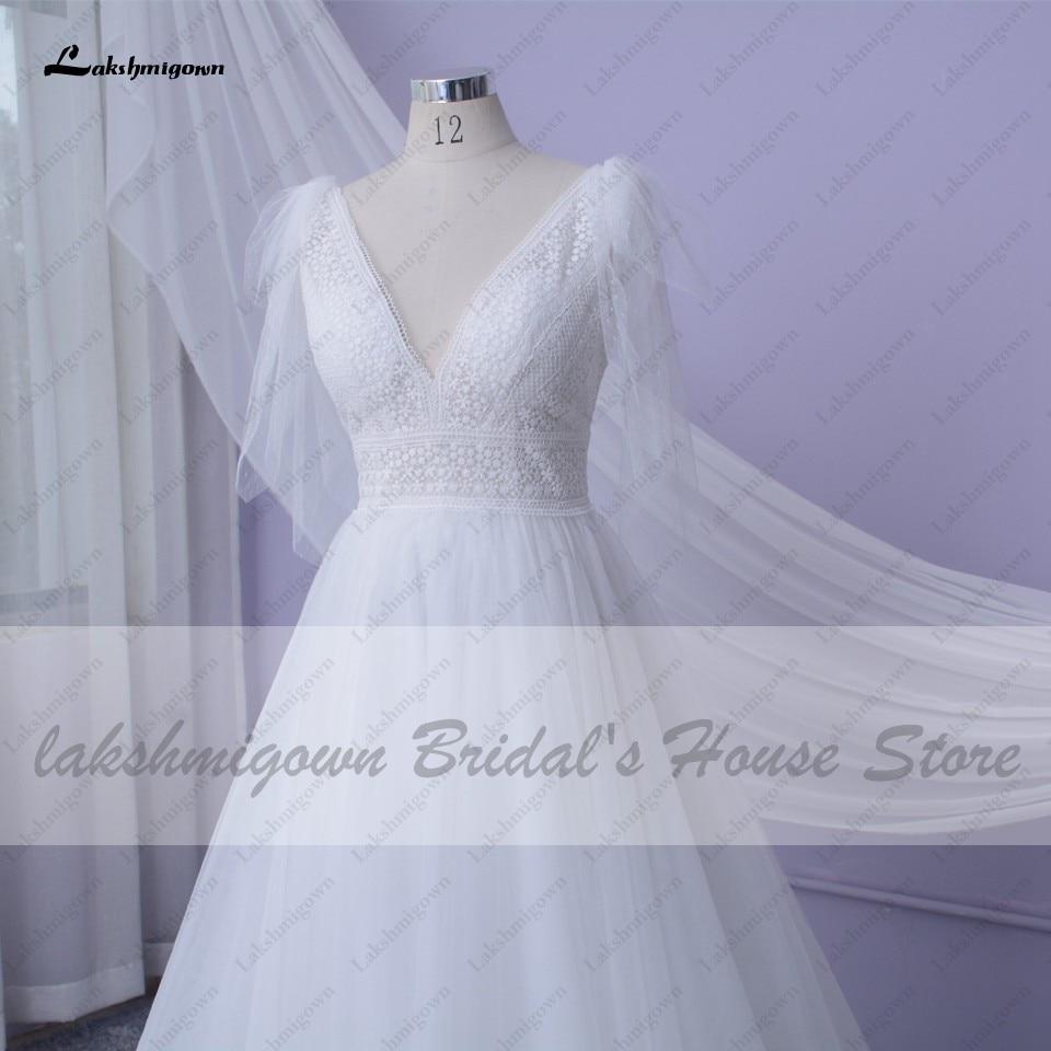 NumberSea Sexy Wedding Dress A Line 2021Bridal Dresses V-neck