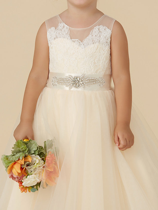 Short Princess Tulle Wedding Birthday Pageant Flower Girl Dresses