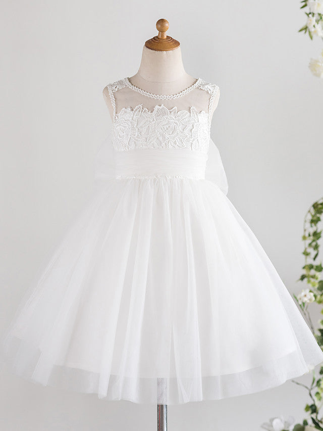 Short Princess Tulle Wedding First Communion Birthday Flower Girl Dresses