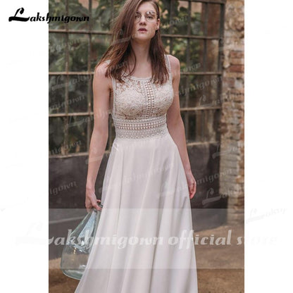 NumberSea Simple Beach Wedding Dresses 2021 Sexy Off The Shoulder