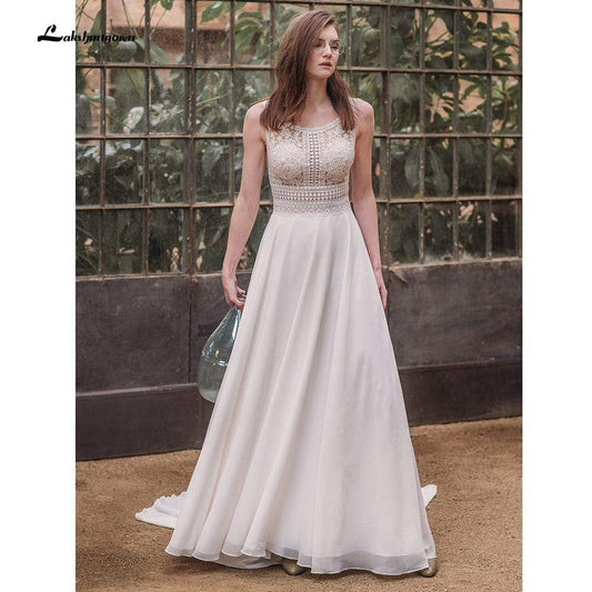 NumberSea Simple Beach Wedding Dresses 2021 Sexy Off The Shoulder