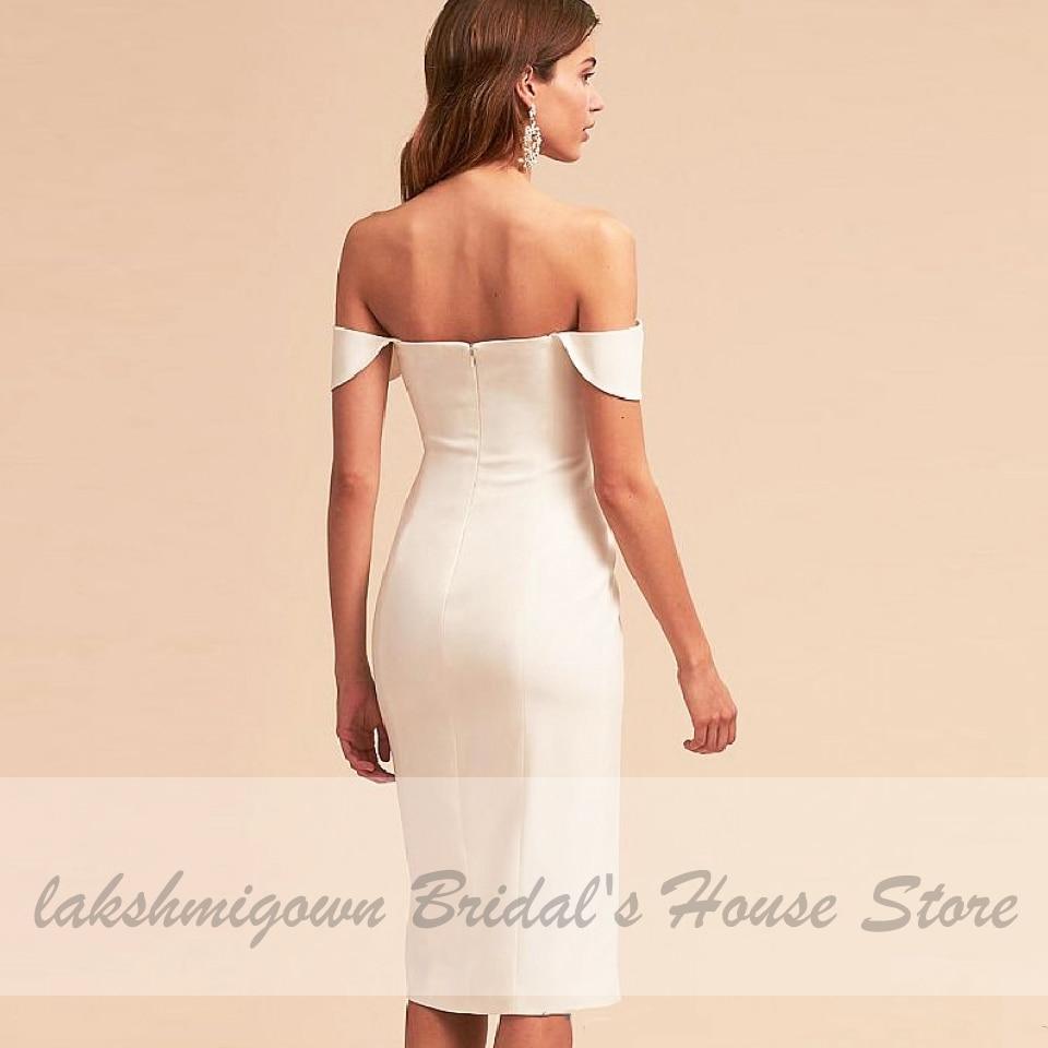 NumberSea Simple Ivory Satin Beach Dress Sexy Bridal Wedding Dresses