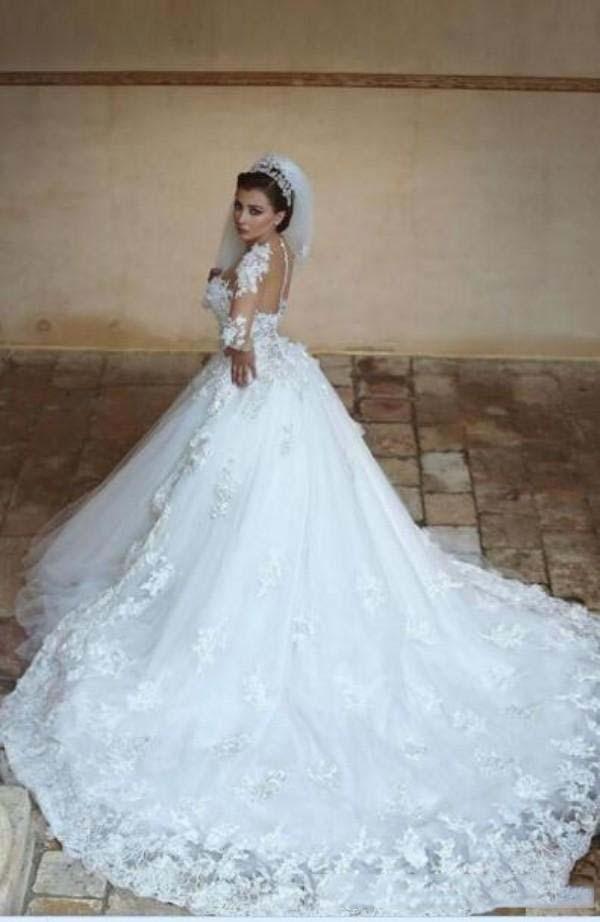 NumberSea Simple Lace Wedding Dresses half Sleeve Bridal Gowns Satin