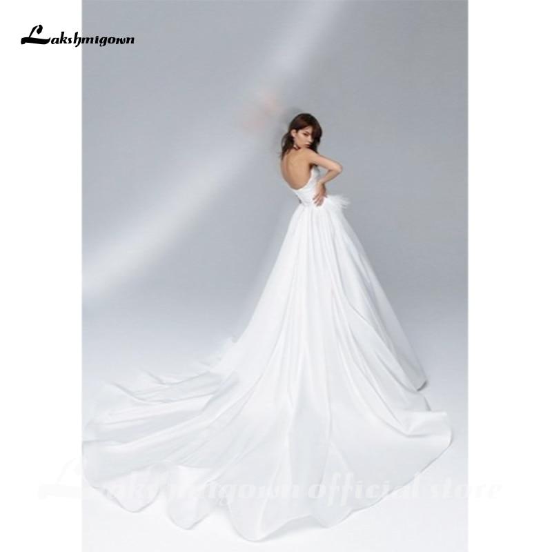 NumberSea Simple Strapless Sweetheart A-Line Wedding Dresses