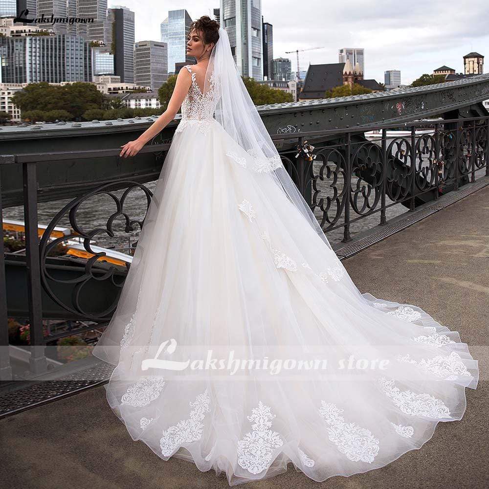 NumberSea Simple Strapless Sweetheart A-Line Wedding Dresses