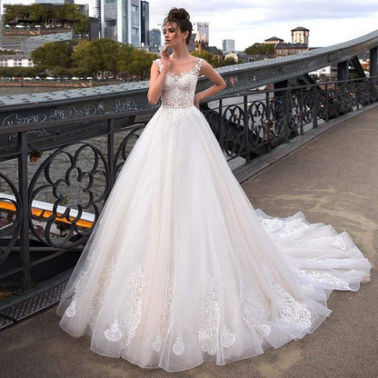 NumberSea Simple Strapless Sweetheart A-Line Wedding Dresses