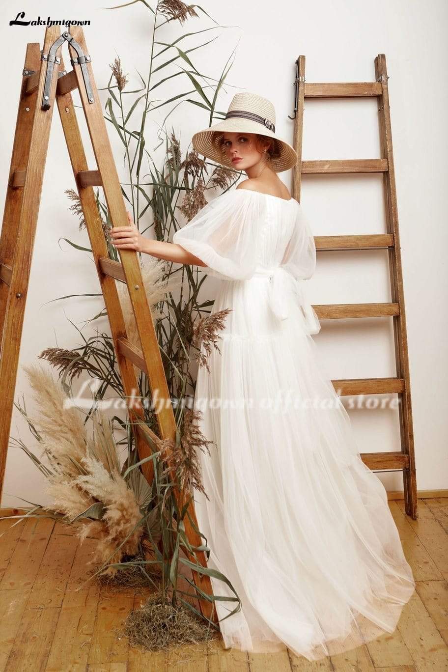 NumberSea Simple tulle Wedding Dress  Elegant Bridal Gowns A-Line