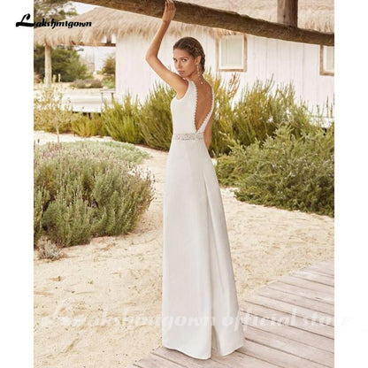 NumberSea Simple Women Jumpsuits Wedding Dresses