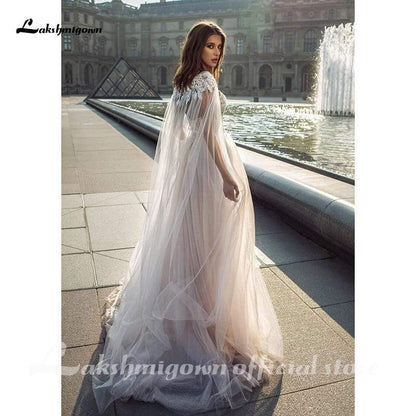 NumberSea Sleeveless Bohe Beach A-Line Wedding Dresses