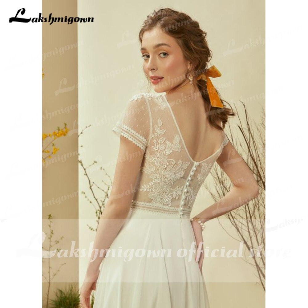 NumberSea Sukienka Na Wesele Ivory Beach Bridal Gowns Sexy Backless Appliques Wedding Dresses Plus Size Robe Mariee Lakshmigown