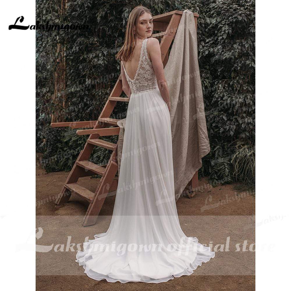 NumberSea Sweetheart Backless Wedding Dresses A-line